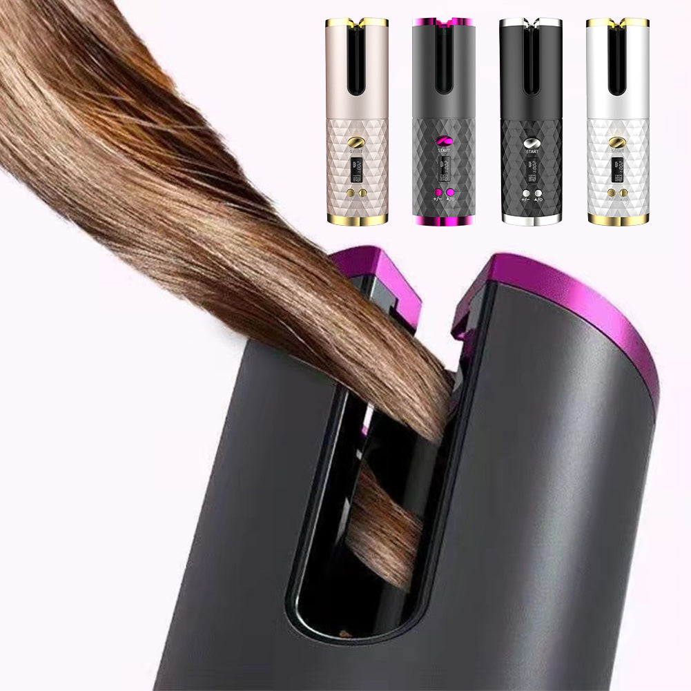 CurlEase™ Automatic Rotating Hair Curler With LCD Display